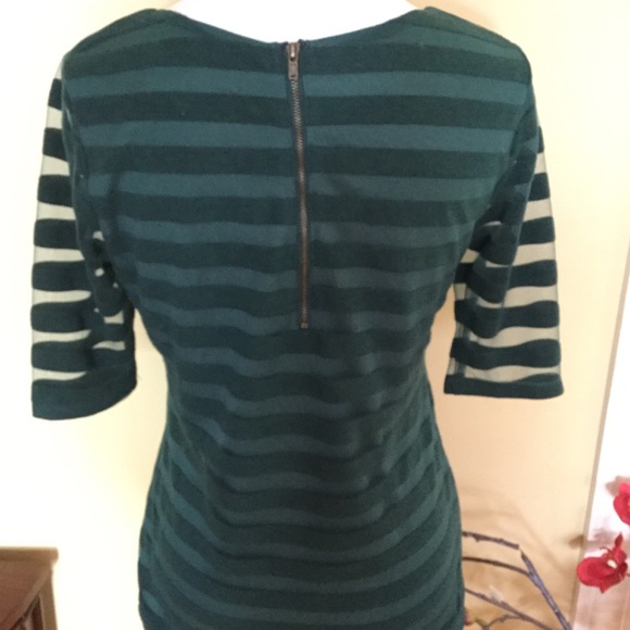 Anthropologie Green on Green Short Sleeved Top - Picture 5 of 8
